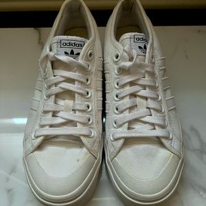 White Adidas Platform Sneakers